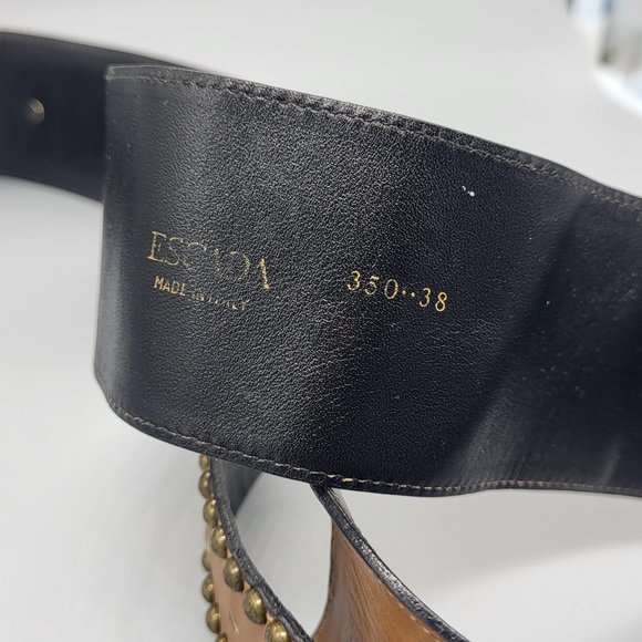 Escada Studded Leather Belt main image 4